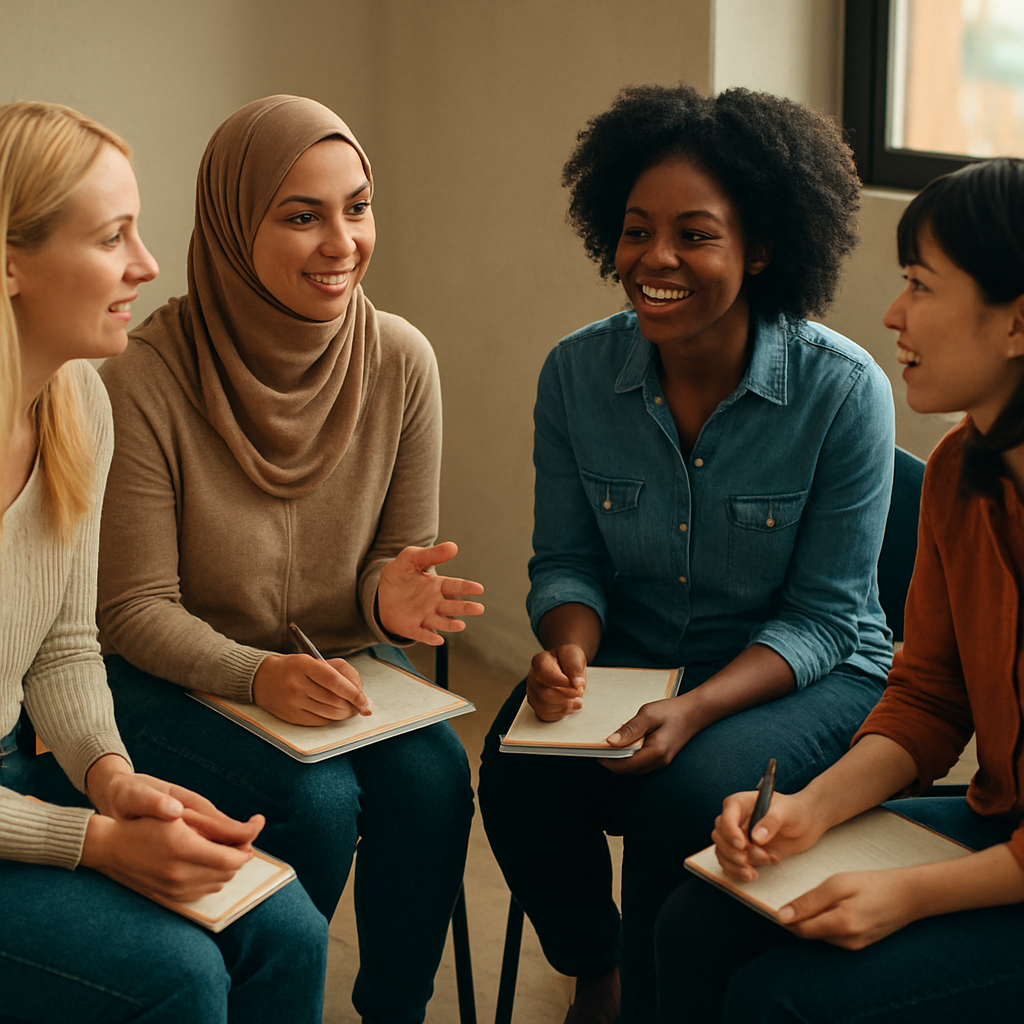 WSEH workshop with diverse women learning together